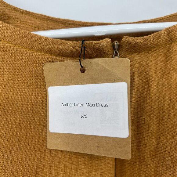 NWT The Shudio Shop Linen Amber Maxi Dress Women's Medium - Picture 7 of 8